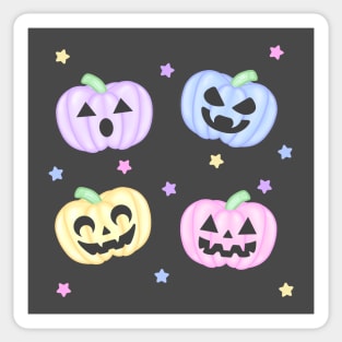 Pastel Pumpkins Sticker